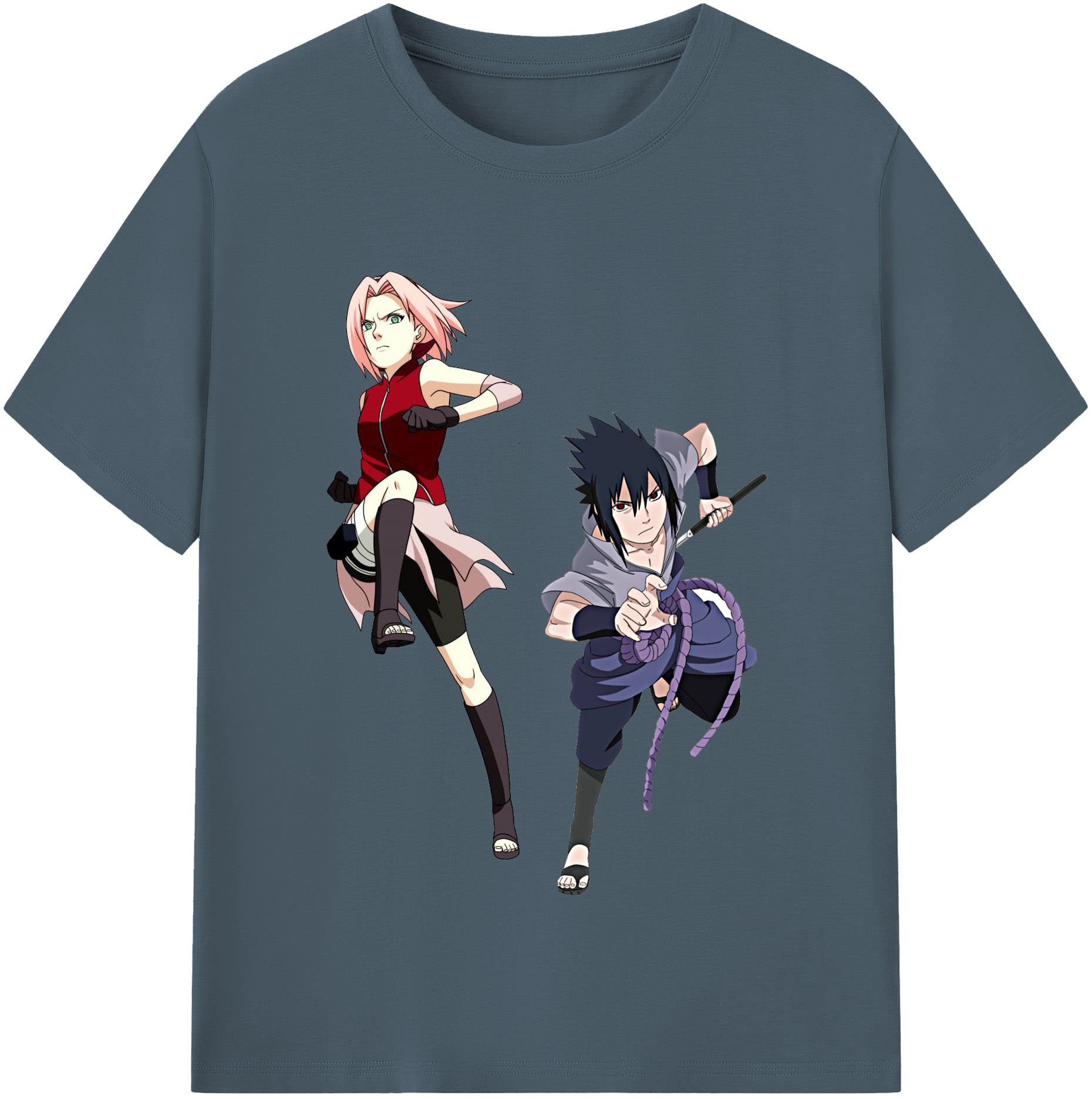 （画像用） NARUTO -ナルト- 春野サクラ Haruno Sakura 綿100％半袖Tシャツ（フロントプリント）